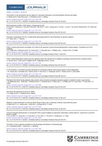 ANIMAL, VOLUME 5 - ISSUE 08 Confirmation of two quantitative trait loci regions for nematode resistance in commercial British terminal sire breeds O. Matika and R. Pong-Wong and J. A. Woolliams and S. C. Bishop animal, V