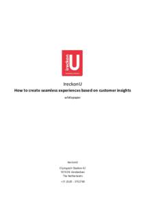 IreckonU How to create seamless experiences based on customer insights whitepaper IreckonU Olympisch Stadion 42