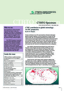 Comprehensive Nuclear-Test-Ban Treaty Organization Preparatory Commission / Comprehensive Nuclear-Test-Ban Treaty Organization / International Seismological Centre / Comprehensive Nuclear-Test-Ban Treaty / International organizations / International relations