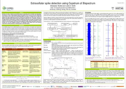 Extracellular spike detection using Cepstrum of Bis
