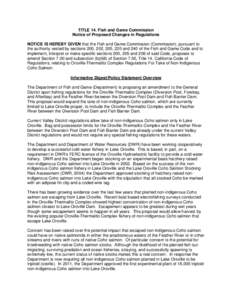 Feather River / California State Water Project / Oroville /  California / Oroville-Thermalito Complex / Salmon / Oroville Dam / Lake Oroville / Coho salmon / Lake Oroville State Recreation Area / Geography of California / Water in California / Fish