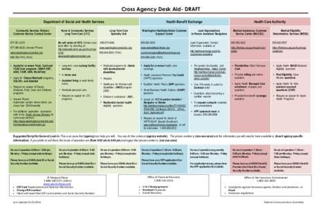 Health insurance / Public administration / DSHS / Social Security / Health care