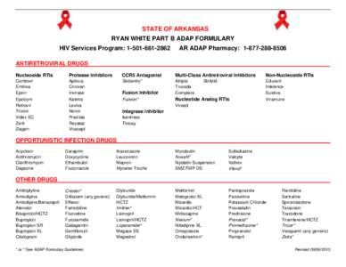 Microsoft Word - ADAP Formulary WORKING - Revised[removed]