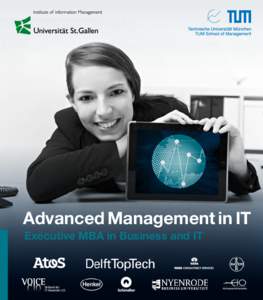 Advanced Management in IT Executive MBA in Business and IT 1  Contents