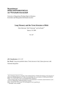 Financial economics / Actuarial science / Econometrics / Time series analysis / Investment / Unit root / Asset allocation / Volatility / Autoregressive fractionally integrated moving average / Statistics / Economics / Mathematical finance