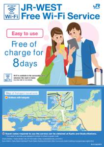 JR-WEST Free Wi-Fi Service Easy to use Free of charge for
