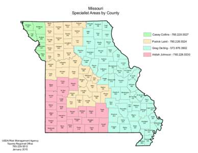 Missouri Specialist Areas by County Atchison 005  Nodaway