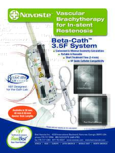Vascular Brachytherapy for In-stent Restenosis  Beta-Cath™