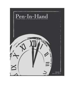 2  PEN IN HAND The Bi-Yearly Literary Journal of the Maryland Writers’ Association