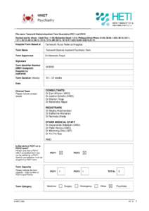 File name: Tamworth Banksia Inpatient Term Description PGY1 and PGY2 Revised and by whom: Samit Roy: 11/08, Mahendra Nepal: 12/10, Philippa Ditton-Phare: 01/09, 06/09, 12/09, 06/10, 03/11, 12/11, 03/12, 06/12; 08/12, 10/