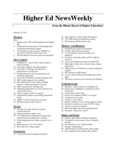 American Association of State Colleges and Universities / Western Illinois University / DePaul University / Dennis H. Holtschneider / Southern Illinois University Carbondale / Tenure / Southern Illinois University / Eastern Illinois University / Provost / Illinois / North Central Association of Colleges and Schools / Education