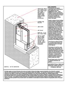 Building Envelope Design Guide: Architectural Precast Window Jamb and Sill Details