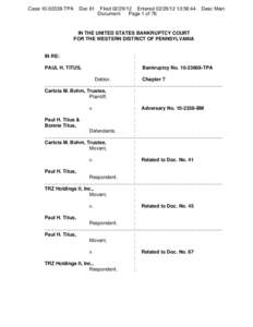 Case[removed]TPA  Doc 61 Filed[removed]Entered[removed]:58:44 Document