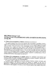 BITUMENS  133 15Zajdela, F., Croisy, A., Barbin, A., Malaveille, C., Tomatis, L. & Bartsch, H[removed]Carcinogenicity of chloroethylene oxide, an ultimate reactive metabolite ofvinyl chloride, and bise chloromethyl)ether