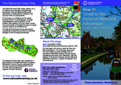 The National Forest Way The National Forest Way takes walkers on a 75-mile journey through a transforming landscape, from the National Memorial Arboretum in Staffordshire to Beacon Hill Country Park in Leicestershire.