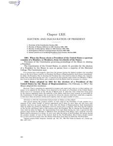 Chapter LXII. ELECTION AND INAUGURATION OF PRESIDENT[removed].