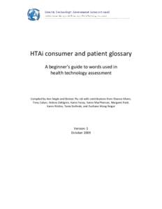 Microsoft Word - HTAi Patient and Consumer Glossary V1 Oct09 _2_.doc