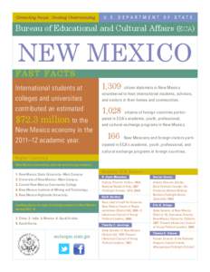 Fulbright Program / Student exchange / Education / New Mexico / Mexico / Academia / Political geography / Academic transfer