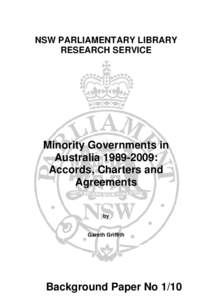 Microsoft Word - Minority Governments Background Paper.doc
