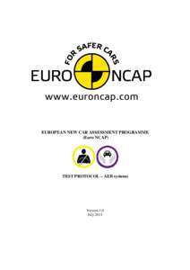 EUROPEAN NEW CAR ASSESSMENT PROGRAMME (Euro NCAP) TES PROTOCOL – AEB systems TEST