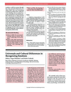 CURRENT DIRECTIONS IN PSYCHOLOGICAL SCIENCE  monkeys could not express thought (for more recent developments, see Allen, [removed]SiS is an overarching scientific hypothesis that unifies diverse findings about spoken langu