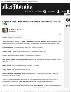 Crystal Charity Ball selects children’s charities to fund for 2014 | Dallas Morning News