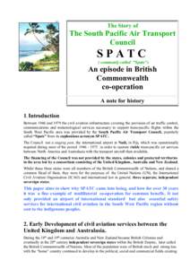 The Story of  The South Pacific Air Transport Council  SPATC