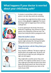 What happens if your doctor is worried about your child being safe - easy read