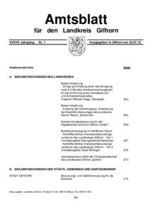 Amtsblatt für den Landkreis Gifhorn XXXVII. Jahrgang