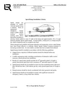 Road transport / Transportation planning / Speed hump / Speed limit / Speed table / Speed cushion / Transport / Land transport / Road safety