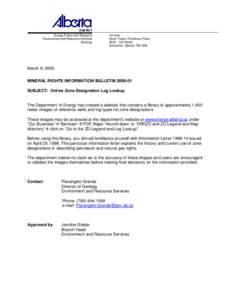 Mineral Rights Information Bulletin[removed]