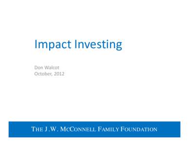 Financial services / Funds / Social finance / Environmental economics / Impact investing / Collective investment scheme / Private equity / Financial economics / Finance / Investment