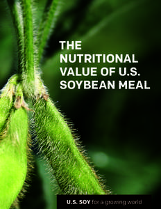 THE NUTRITIONAL VALUE OF U.S. SOYBEAN MEAL  1
