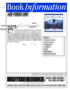 Book Information AIR FORCE ONE Robert F. Dorr  C