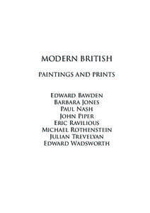 MODERN BRITISH PAINTINGS AND PRINTS Edward Bawden