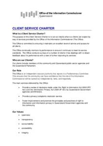 OIC Client Service Charter