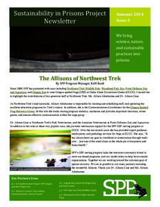 Sustainability	in	Prisons	Project	 Newsletter Summer	2014		 Issue	5	 We	bring