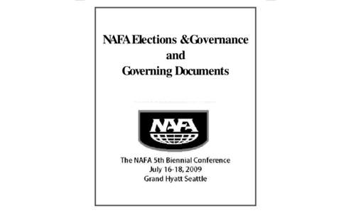 NAFAElections &Governance and Governing Documents   