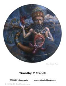 Go Devil Oil on panel 36” round  Timothy P French  32 Fall - WinterDirect Art