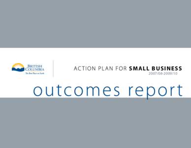 AC TION PLAN FOR SMALL BUSINESS[removed] Message from the Minister  Introduction