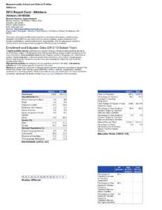 Massachusetts School and District Profiles Attleboro 2013 Report Card - Attleboro Attleboro[removed]Kenneth Sheehan, Superintendent