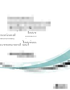 International, Intergovernmental and Aboriginal Relations Annual Report