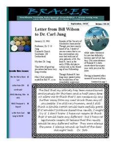 September, 2010  Volume[removed]Letter from Bill Wilson to Dr. Carl Jung