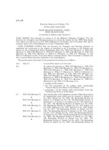 G.N. 135 Railways Ordinance (Chapter[removed]Notice under section[removed]MASS TRANSIT RAILWAY (‘MTR’) WEST ISLAND LINE Corrections to Scheme under Section 8