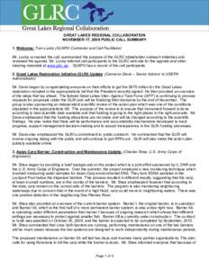 Microsoft Word - GLRCTeleconference11[removed]doc