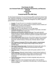 Lamprey River / Snake River / Piscassic River / Great Bay / Lamprey / North River / Brook trout / Fish / Geography of the United States / Idaho / Wild and Scenic Rivers of the United States