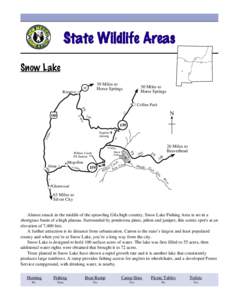 State Wildlife Areas[removed]Snow Lake