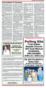 Sac & Fox News v July 2011 v Page 3  Chief’s Address To The Nation _____________________________________________________________________From