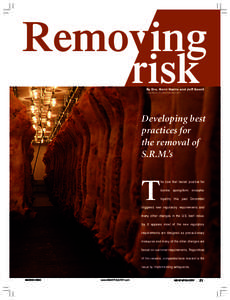 Removing risk By Drs. Kerri Harris and Jeff Savell meat&poultry@sosland.com  Developing best