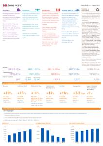 Swire Pacific At A Glance 2014 TRADING & INDUSTRIAL PROPERTY